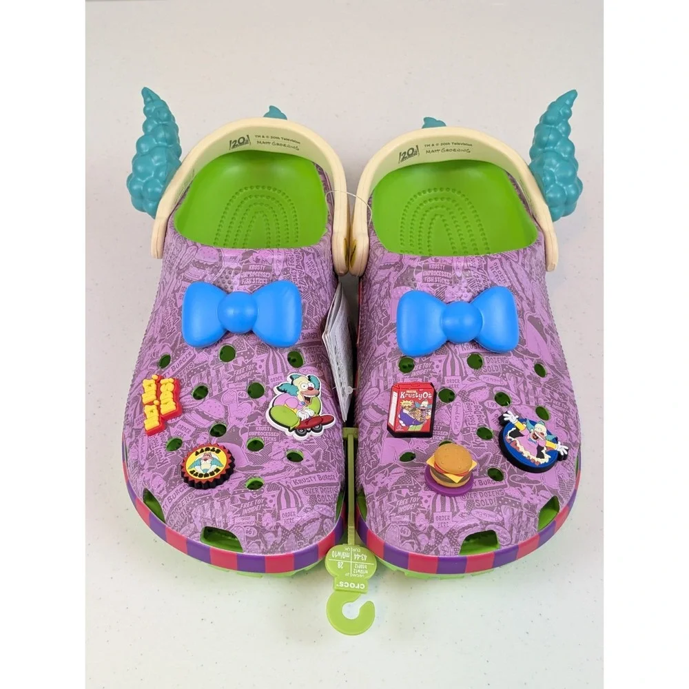 Crocs x The Simpsons Krusty the Clown Mens Size 10 Womens Size 12 Classic Clog